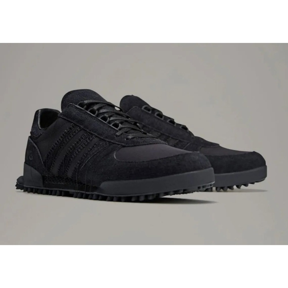 Adidas Y-3 Marathon TR Triple Black Suede Sneakers HP3126 10.5 Yohji Yamamoto